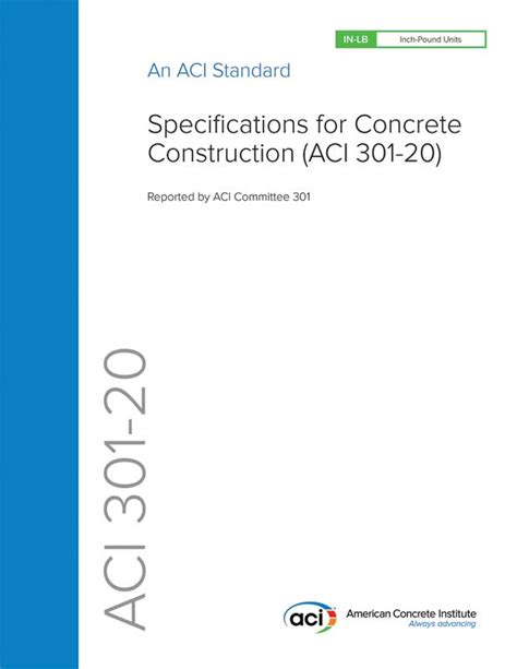 aci 301 20 strength test